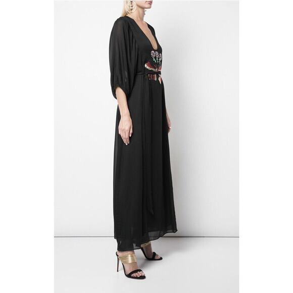 NWT Cynthia Rowley Marquette Applique Aline Maxi dress size 2 (A07) - Picture 3 of 12